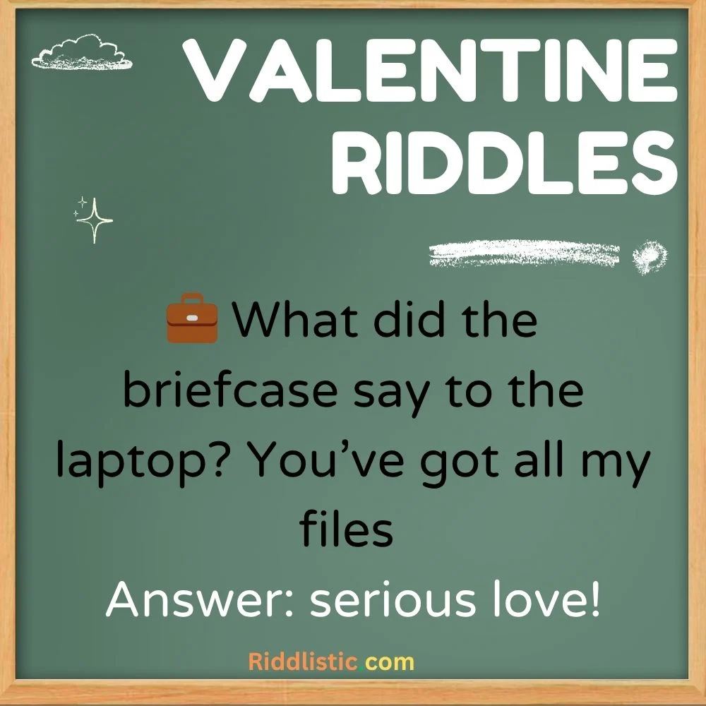 Valentine Riddles for Adults