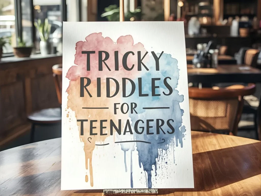 Tricky Riddles for Teenagers