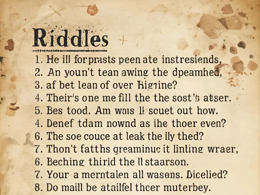 Classic Funny Clever Riddles