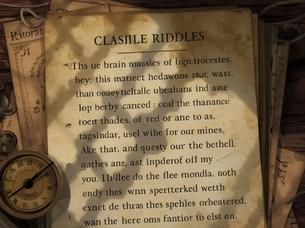 Classic Riddles from Old Brain Teaser Books