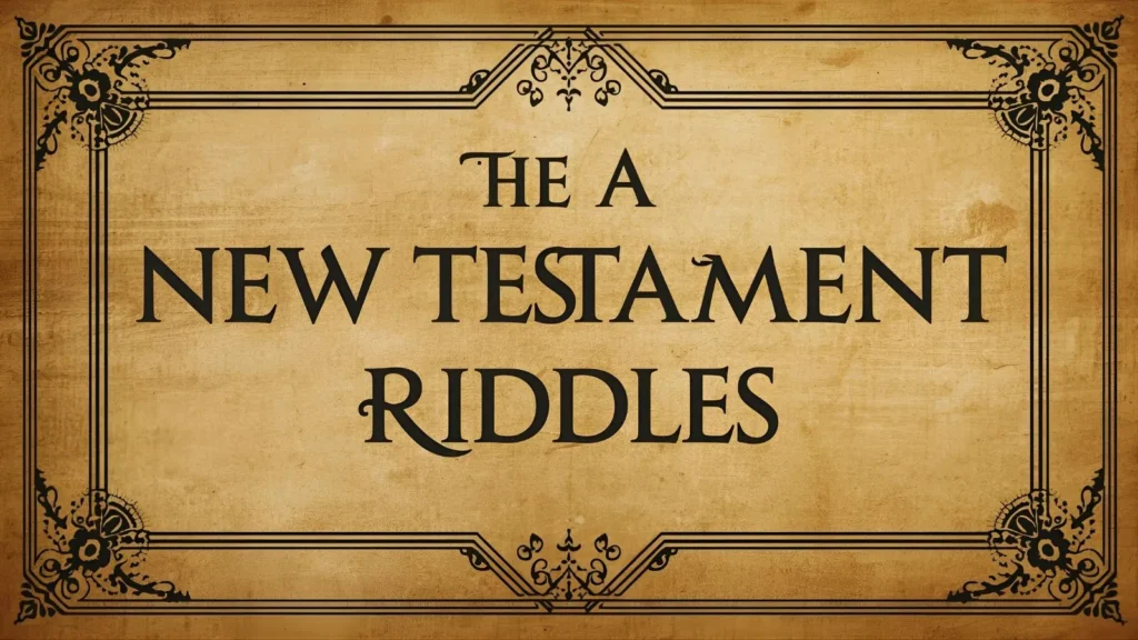 New Testament Riddles