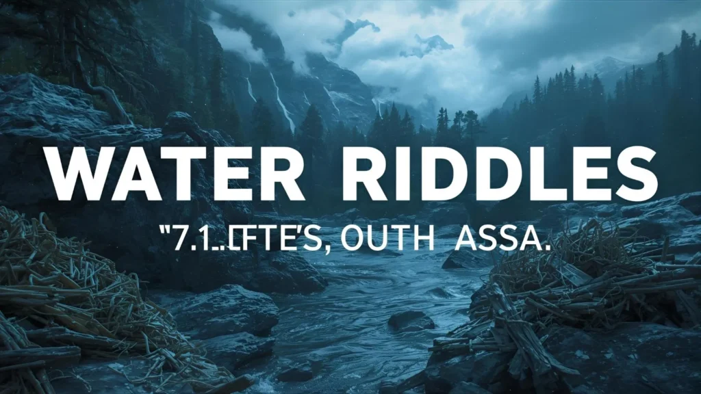 Water Riddles Riddles