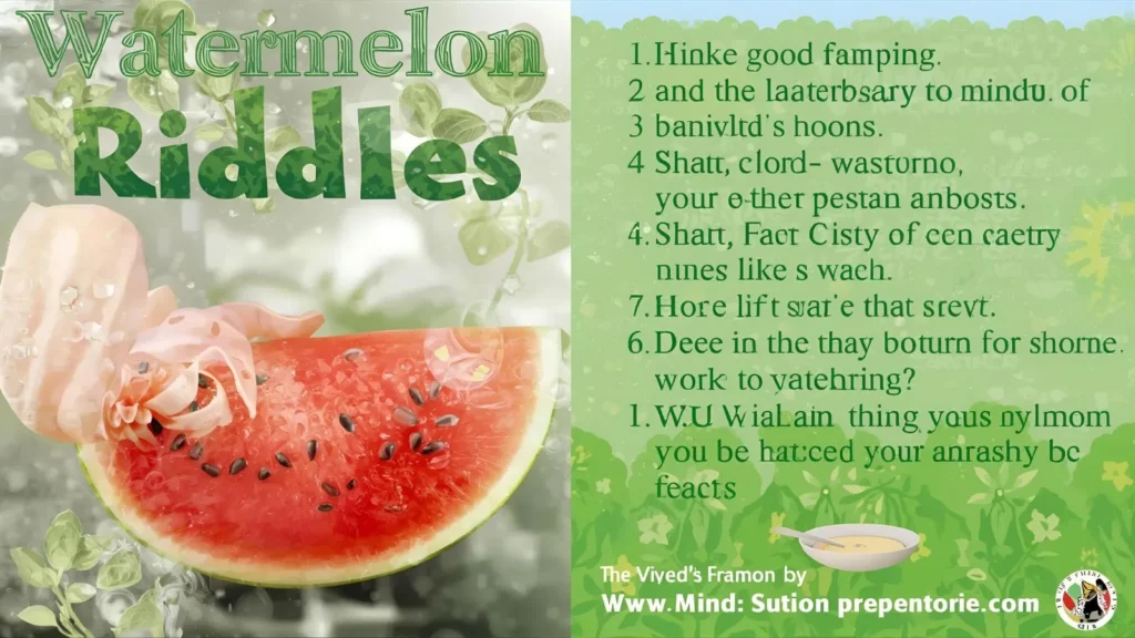 Watermelon Riddles Riddles